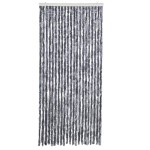 vidaXL Perdea pentru insecte, argintiu, 90x200 cm, chenille vidaXL Perdea pentru insecte, argintiu, 90x200 cm, chenille