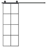 vidaXL Ușă glisantă cu set feronerie, 76x205 cm, sticlă ESG/aluminiu