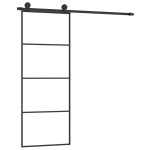 vidaXL Ușă glisantă cu set feronerie, 76x205 cm, sticlă ESG/aluminiu vidaXL Ușă glisantă cu set feronerie, 76x205 cm, sticlă ESG/aluminiu
