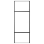 vidaXL Ușă glisantă cu set feronerie, 76x205 cm, sticlă ESG/aluminiu vidaXL Ușă glisantă cu set feronerie, 76x205 cm, sticlă ESG/aluminiu