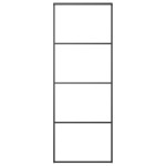 vidaXL Ușă glisantă cu set feronerie, 76x205 cm, sticlă ESG/aluminiu vidaXL Ușă glisantă cu set feronerie, 76x205 cm, sticlă ESG/aluminiu