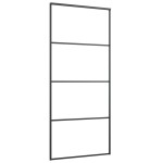 vidaXL Ușă glisantă cu set feronerie, 90x205 cm, sticlă ESG/aluminiu vidaXL Ușă glisantă cu set feronerie, 90x205 cm, sticlă ESG/aluminiu