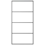 vidaXL Ușă glisantă cu set feronerie 102,5x205 cm sticlă ESG/aluminiu
