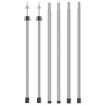 vidaXL Stâlpi telescopici pentru prelată, 2 buc., 102-260 cm, aluminiu vidaXL Stâlpi telescopici pentru prelată, 2 buc., 102-260 cm, aluminiu