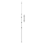 vidaXL Stâlpi telescopici pentru prelată, 2 buc., 102-260 cm, aluminiu vidaXL Stâlpi telescopici pentru prelată, 2 buc., 102-260 cm, aluminiu