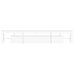 vidaXL Comode TV cu lumini LED, alb2，30x36,5x40