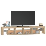 vidaXL Comodă TV cu lumini LED, stejar sonoma, 230x36,5x40 cm vidaXL Comodă TV cu lumini LED, stejar sonoma, 230x36,5x40 cm