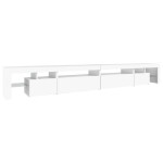 vidaXL Comodă TV cu lumini LED, alb, 290x36,5x40 cm vidaXL Comodă TV cu lumini LED, alb, 290x36,5x40 cm