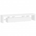 vidaXL Dulap TV cu lumini LED alb 200x36,5x40 cm vidaXL Dulap TV cu lumini LED alb 200x36,5x40 cm