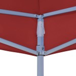 vidaXL Acoperiș pentru cort de petrecere, vișiniu, 3x3 m, 270 g/m² vidaXL Acoperiș pentru cort de petrecere, vișiniu, 3x3 m, 270 g/m²
