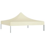 vidaXL Acoperiș pentru cort de petrecere, crem, 2 x 2 m, 270 g/m² vidaXL Acoperiș pentru cort de petrecere, crem, 2 x 2 m, 270 g/m²