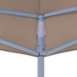 vidaXL Acoperiș pentru cort de petrecere, gri taupe, 2 x 2 m, 270 g/m² vidaXL Acoperiș pentru cort de petrecere, gri taupe, 2 x 2 m, 270 g/m²