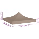 vidaXL Acoperiș pentru cort de petrecere, gri taupe, 2 x 2 m, 270 g/m² vidaXL Acoperiș pentru cort de petrecere, gri taupe, 2 x 2 m, 270 g/m²