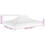 vidaXL Acoperiș pentru cort de petrecere, alb, 4 x 3 m, 270 g/m² vidaXL Acoperiș pentru cort de petrecere, alb, 4 x 3 m, 270 g/m²