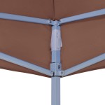 vidaXL Acoperiș pentru cort de petrecere, maro, 4 x 3 m, 270 g/m² vidaXL Acoperiș pentru cort de petrecere, maro, 4 x 3 m, 270 g/m²