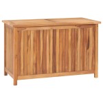 vidaXL Ladă de depozitare grădină, 90x50x58 cm, lemn masiv de tec vidaXL Ladă de depozitare grădină, 90x50x58 cm, lemn masiv de tec
