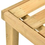 vidaXL Șezlong de grădină, lemn de pin tratat vidaXL Șezlong de grădină, lemn de pin tratat
