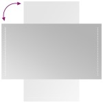 vidaXL Oglinda de baie cu LED, 50x90 cm