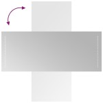 vidaXL Oglindă de baie cu LED, 40x100 cm