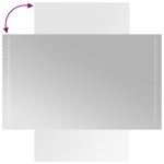 vidaXL Oglindă de baie cu LED, 60x100 cm