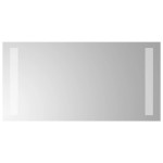 vidaXL Oglindă de baie cu LED, 20x40 cm