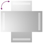 vidaXL Oglindă de baie cu LED, 20x40 cm