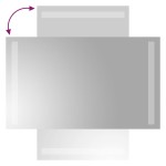 vidaXL Oglindă de baie cu LED, 30x50 cm