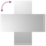 vidaXL Oglindă de baie cu LED, 40x100 cm