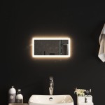 vidaXL Oglindă de baie cu LED, 20x40 cm