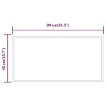 vidaXL Oglindă de baie cu LED, 40x80 cm