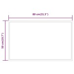 vidaXL Oglindă de baie cu LED, 50x80 cm