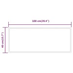 vidaXL Oglindă de baie cu LED, 40x100 cm