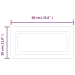 vidaXL Oglinda de baie cu LED, 30x60 cm
