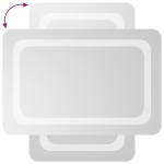 vidaXL Oglinda de baie cu LED, 40x60 cm