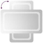 vidaXL Oglindă de baie cu LED, 40x70 cm