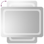 vidaXL Oglinda de baie cu LED, 50x70 cm