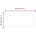 vidaXL Oglindă de baie cu LED, 40x80 cm