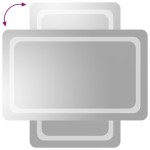 vidaXL Oglindă de baie cu LED, 50x80 cm