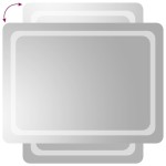vidaXL Oglindă de baie cu LED, 60x80 cm