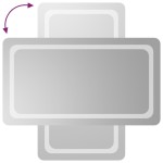 vidaXL Oglinda de baie cu LED, 50x90 cm