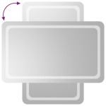 vidaXL Oglindă de baie cu LED, 60x100 cm