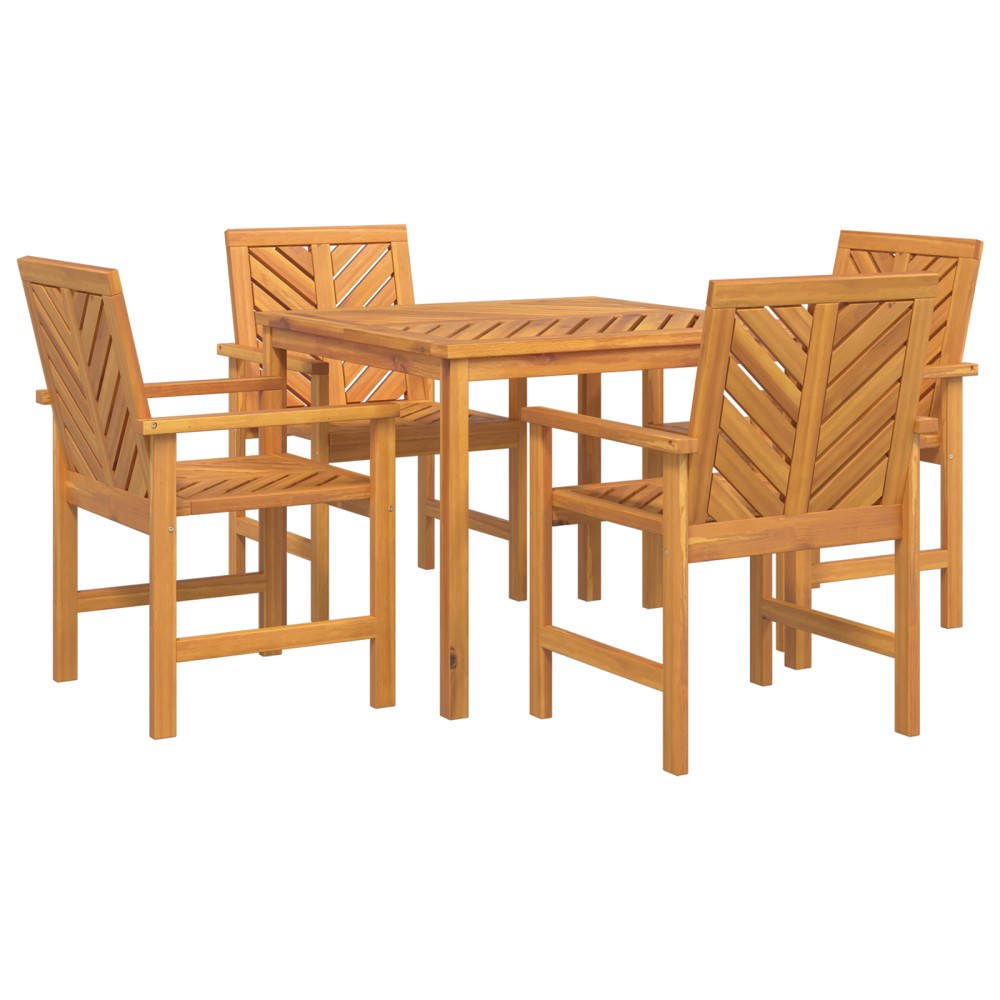 vidaXL Set de dining pentru grădină 4 piese din lemn masiv de acacia