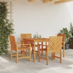 vidaXL Set de dining pentru grădină 4 piese din lemn masiv de acacia