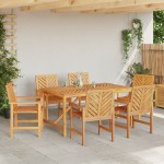 vidaXL Set de dining pentru grădină 6 piese, din lemn masiv de acacia vidaXL Set de dining pentru grădină 6 piese, din lemn masiv de acacia