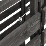 vidaXL Magazie de pubele triplă, 210x75x121 cm, lemn masiv pin vopsit vidaXL Magazie de pubele triplă, 210x75x121 cm, lemn masiv pin vopsit
