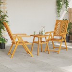 vidaXL Set Bistro de Grădină 3 pcs Maro lemn masiv de acacia vidaXL Set Bistro de Grădină 3 pcs Maro lemn masiv de acacia