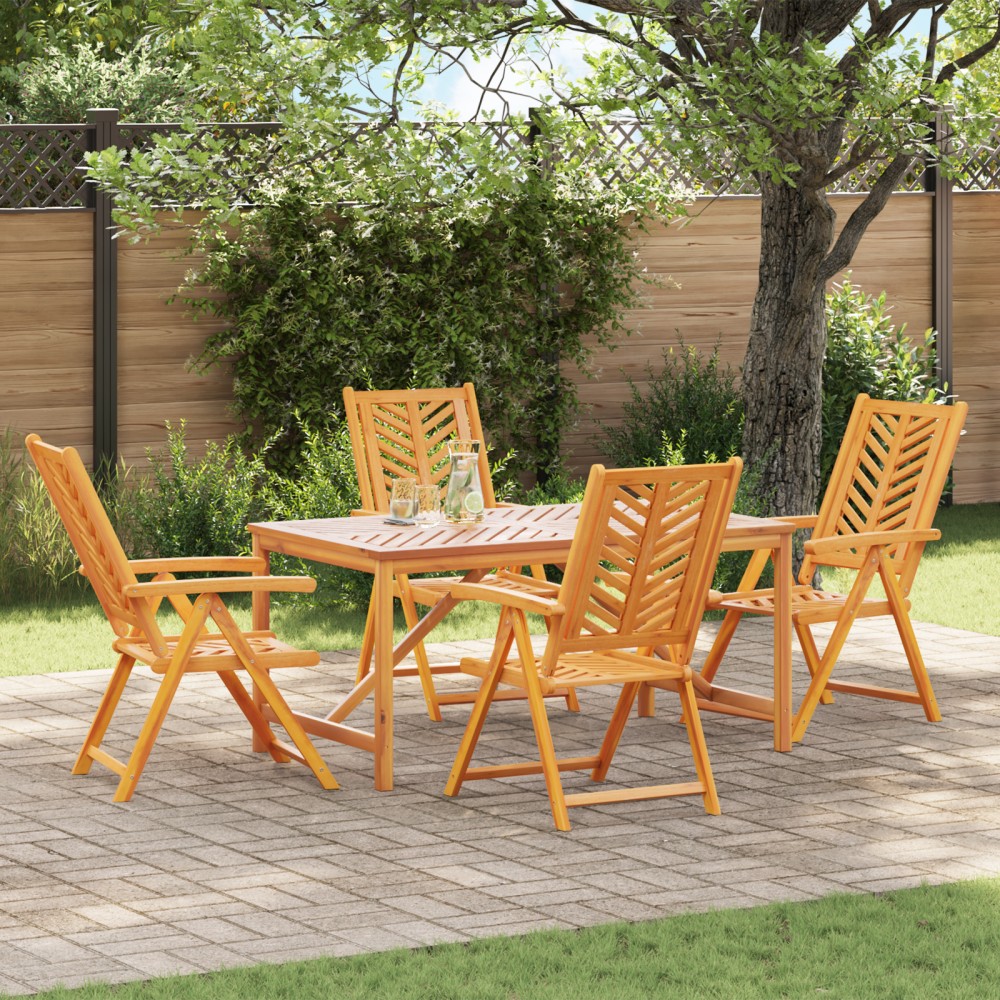 vidaXL Set de Dining pentru Grădină 5 Piese Lemn Masiv de Acacia