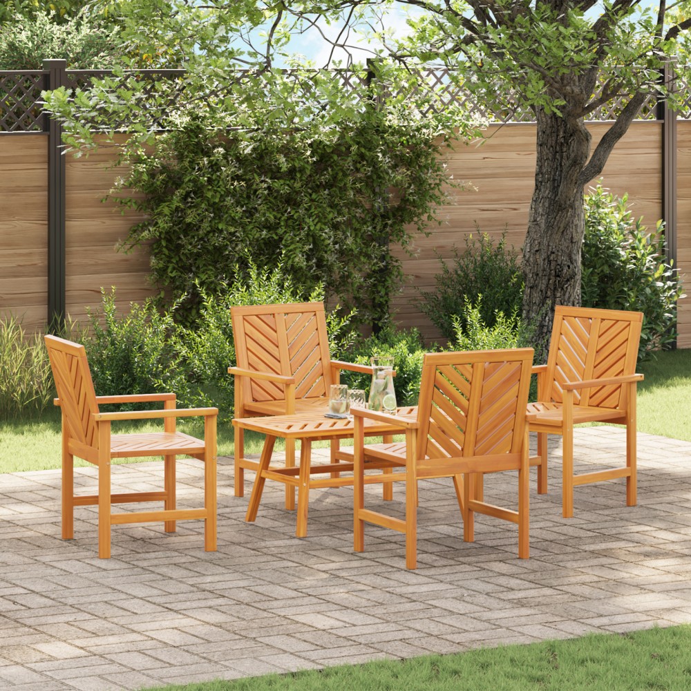 vidaXL Set lounge pentru grădină din lemn masiv de acacia