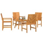 vidaXL Set lounge pentru grădină din lemn masiv de acacia