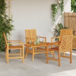 vidaXL Set lounge pentru grădină din lemn masiv de acacia